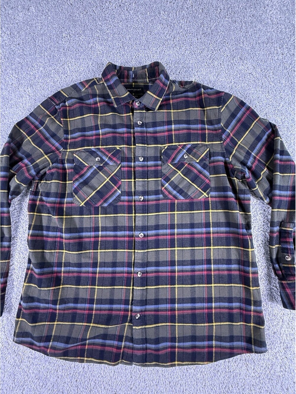 Banana Republic Men’s Flannel Size XXL Plaid